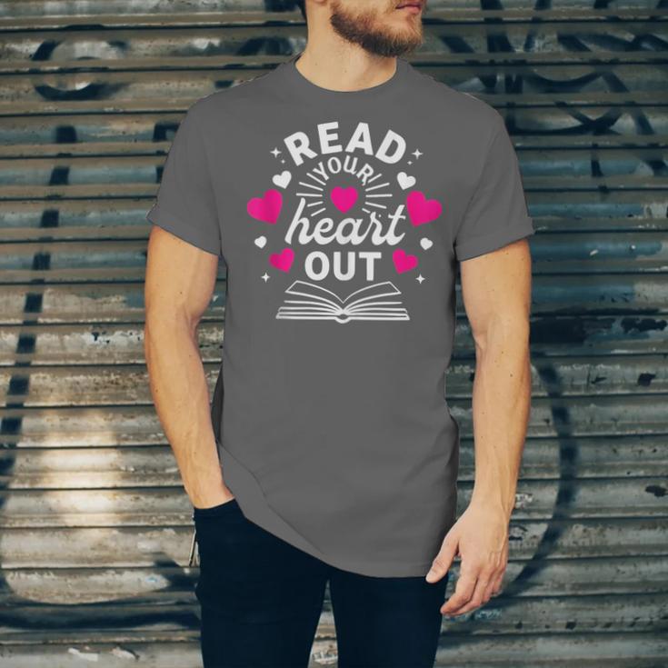 Read Your Heart Out Cute Teacher Women Book Lovers Unisex Jersey T-Shirt Read Your Heart Out Cute Teacher Women Book Lovers Unisex Jersey T-Shirt