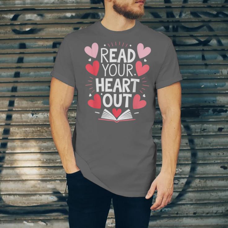 Read Your Heart Out Teacher Reading Book Love Valentines Day Unisex Jersey T-Shirt Read Your Heart Out Teacher Reading Book Love Valentines Day Unisex Jersey T-Shirt