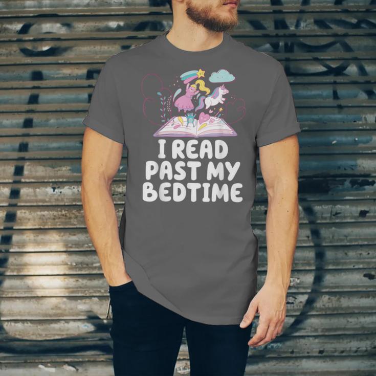I Read Past My Bedtime Reading Unicorn Book Lover Unisex Jersey T-Shirt I Read Past My Bedtime Reading Unicorn Book Lover Unisex Jersey T-Shirt