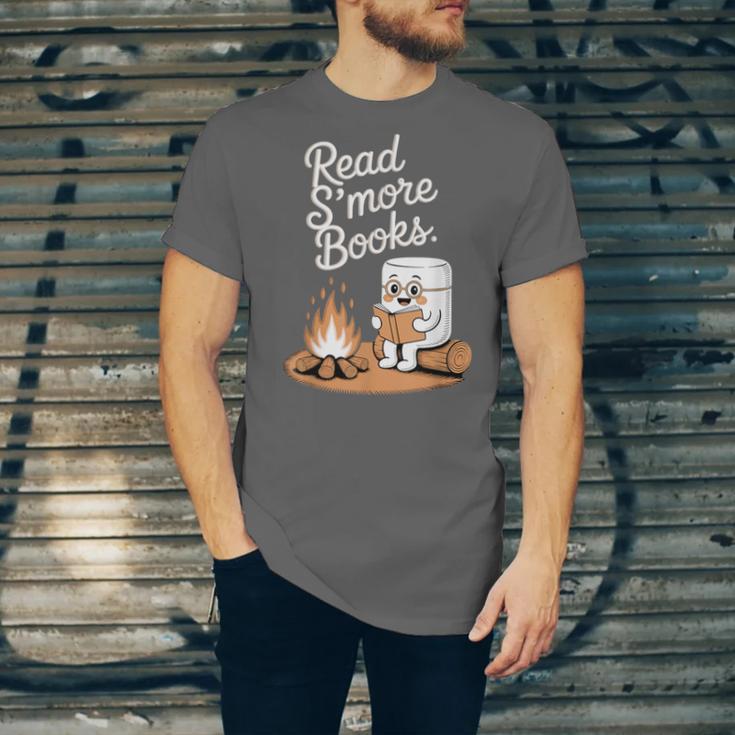 Read S'More Books Camping Outdoors Reading Campfire Smores Unisex Jersey T-Shirt