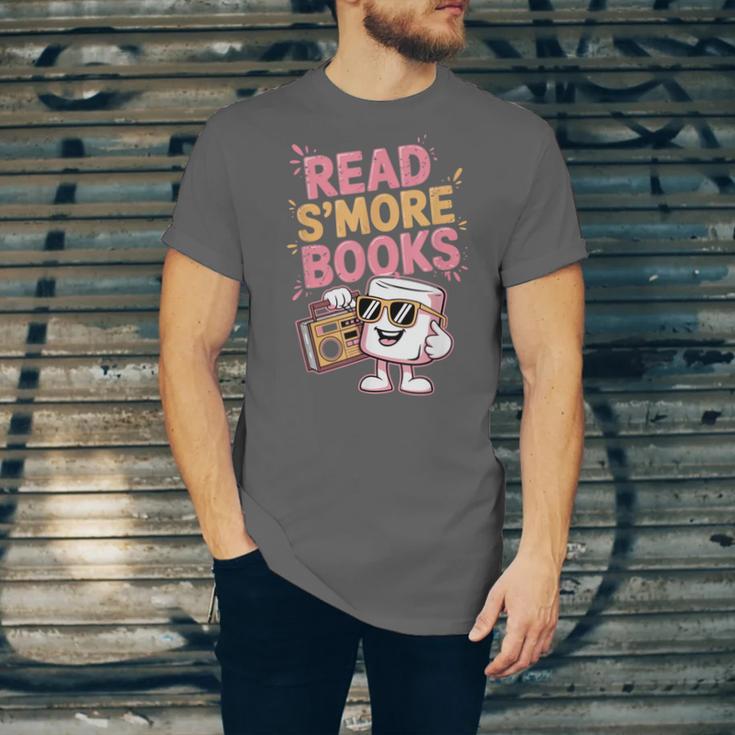 Read S'More Books Camping Outdoors Travel Campfire Smores Unisex Jersey T-Shirt