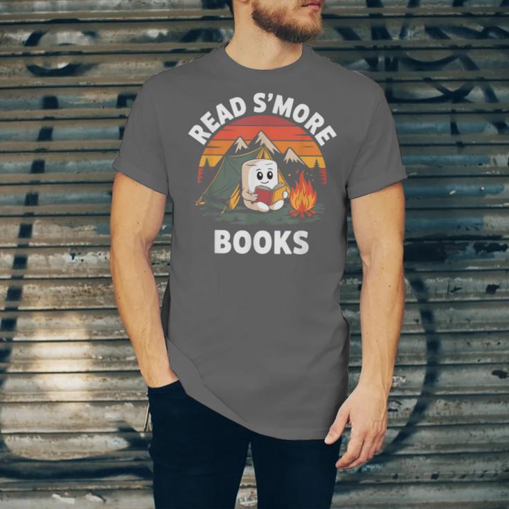 Read S'More Books Cute Campfire Reading Book Lovers Unisex Jersey T-Shirt Read S'More Books Cute Campfire Reading Book Lovers Unisex Jersey T-Shirt