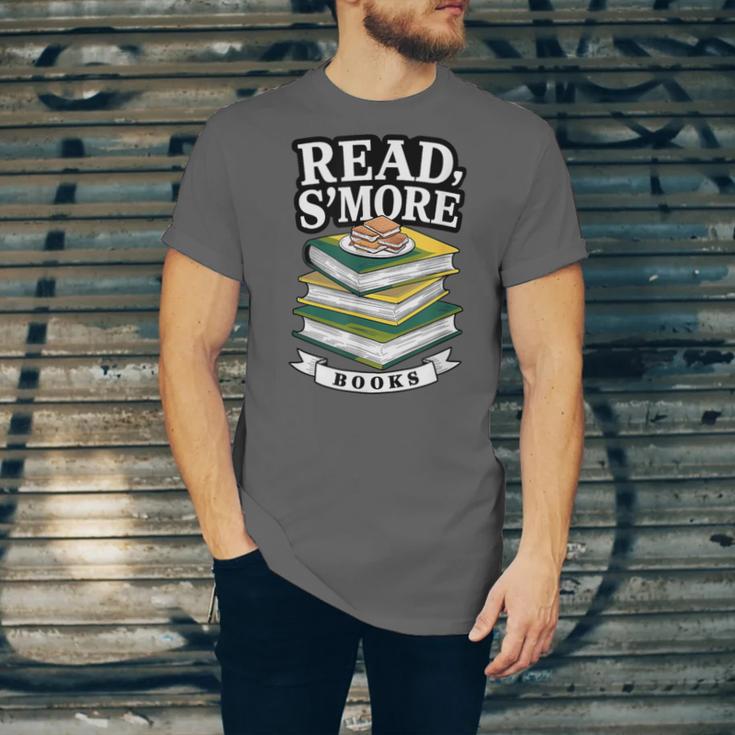 Read S'More Books Marshmallow Reading Smores Unisex Jersey T-Shirt