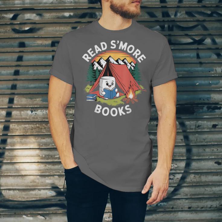 Read S'More Books Reading Camping Smores Kawaii S'Mores Unisex Jersey T-Shirt