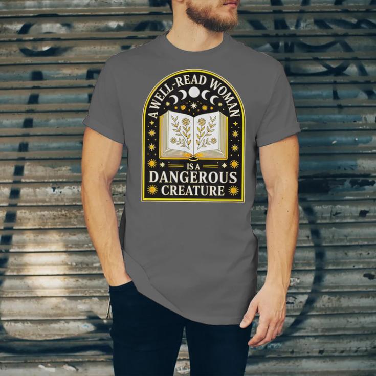 A Well Read Woman Is A Dangerous Creature For Book Lovers Unisex Jersey T-Shirt