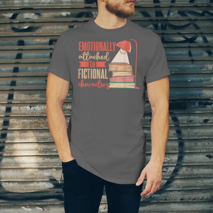 Reader Bookworm Fictional Character Reading Introvert Unisex Jersey T-Shirt