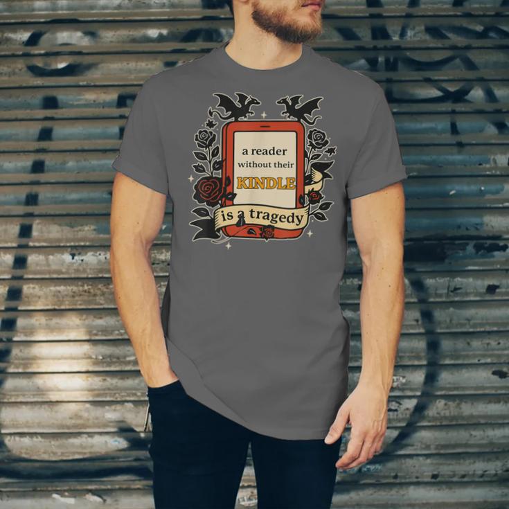 A Reader Without Their Book Is A Tragedy Dragon Rider Quote Unisex Jersey T-Shirt