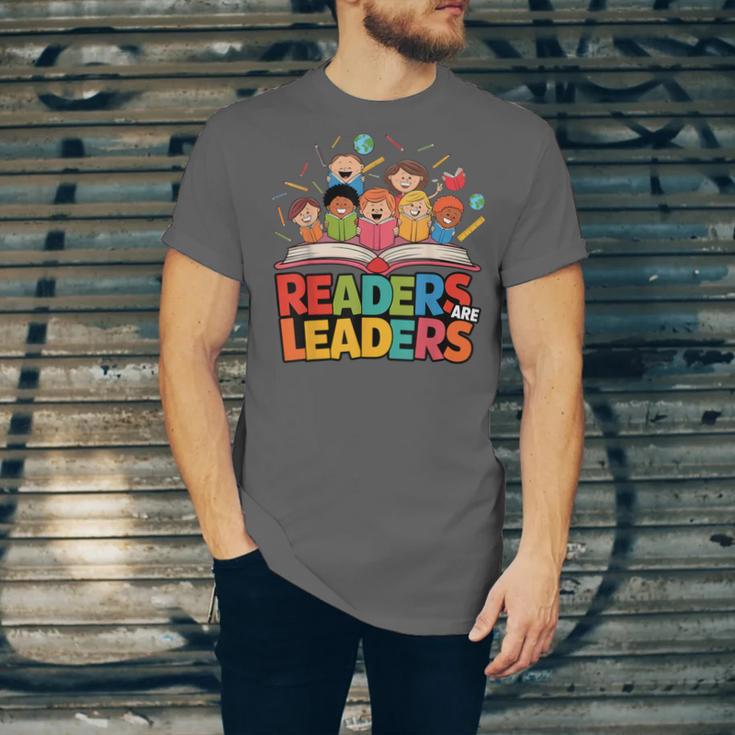 Readers Are Leaders Motivational Reading Book Quote Unisex Jersey T-Shirt