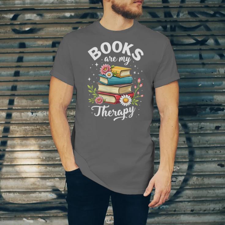 Reading Books Are My Therapy Unisex Jersey T-Shirt Reading Books Are My Therapy Unisex Jersey T-Shirt