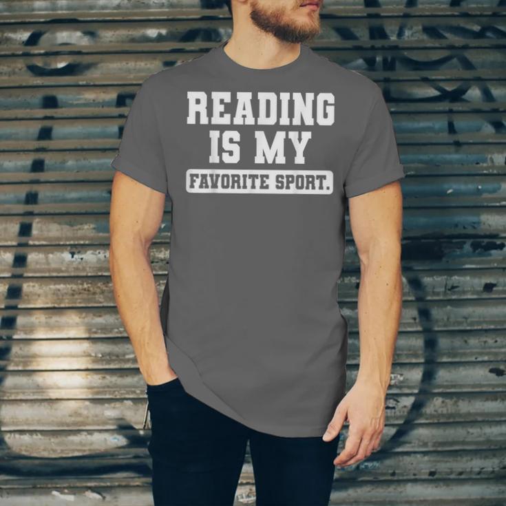 Reading Is My Favorite Sport Book Lover Reader Unisex Jersey T-Shirt Reading Is My Favorite Sport Book Lover Reader Unisex Jersey T-Shirt