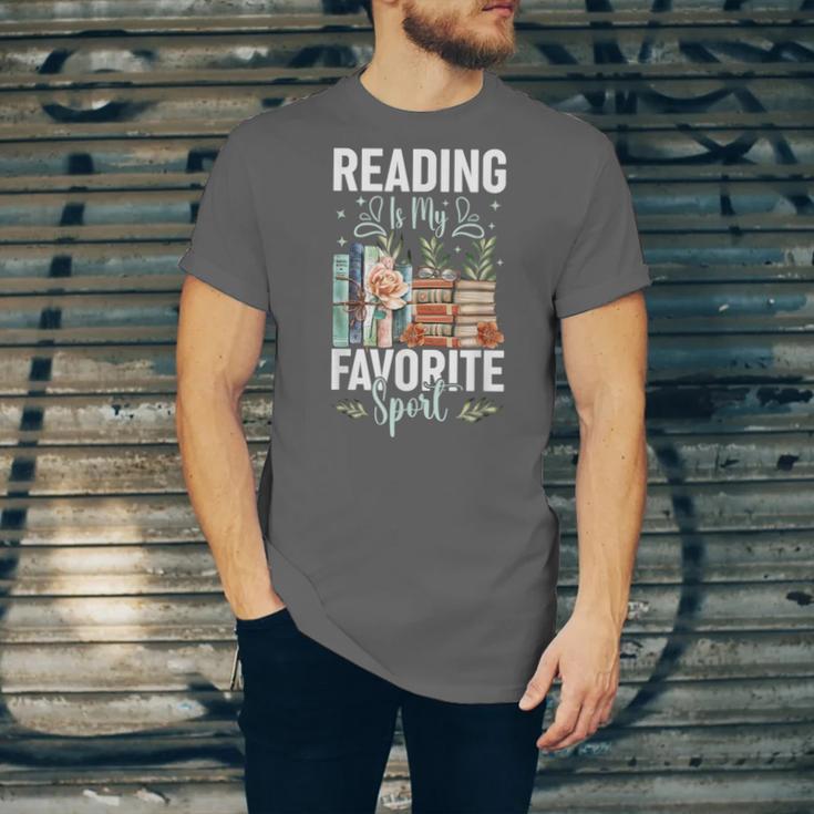 Reading Is My Favorite Sport Bookworm Unisex Jersey T-Shirt