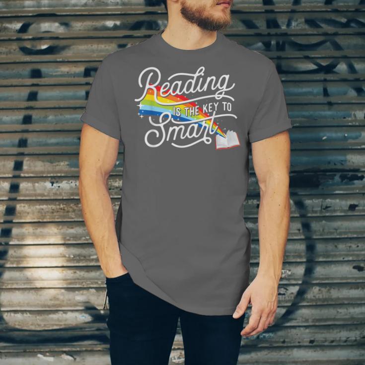 Reading Is The Key To Smart Book Lover Bookworm Reader Unisex Jersey T-Shirt