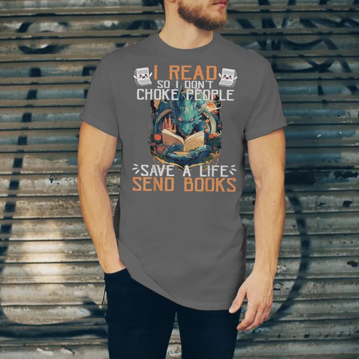Reading Readers I Read Send Books Dragon Bookworm Tee Unisex Jersey T-Shirt