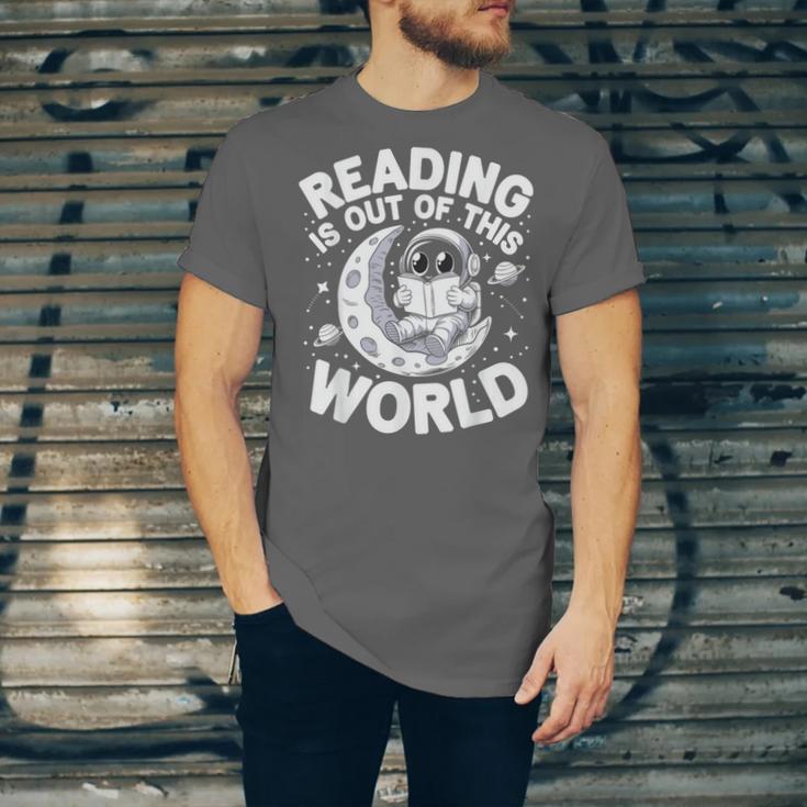 Reading Is Out Of This World Space Books Lover Unisex Jersey T-Shirt