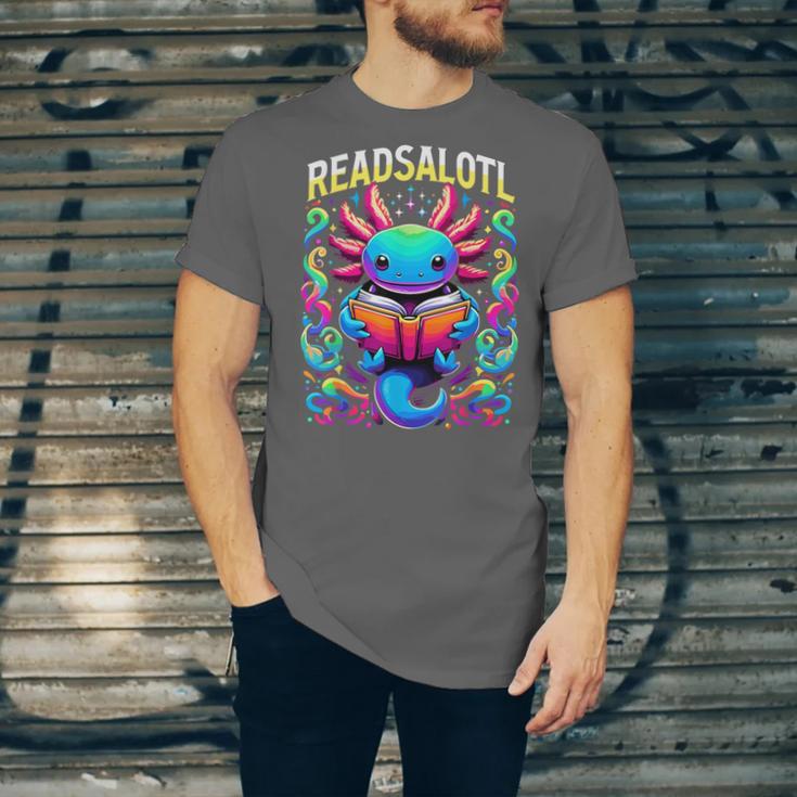 Readsalotl Axolotl Book Lovers Axolotls Unisex Jersey T-Shirt Readsalotl Axolotl Book Lovers Axolotls Unisex Jersey T-Shirt