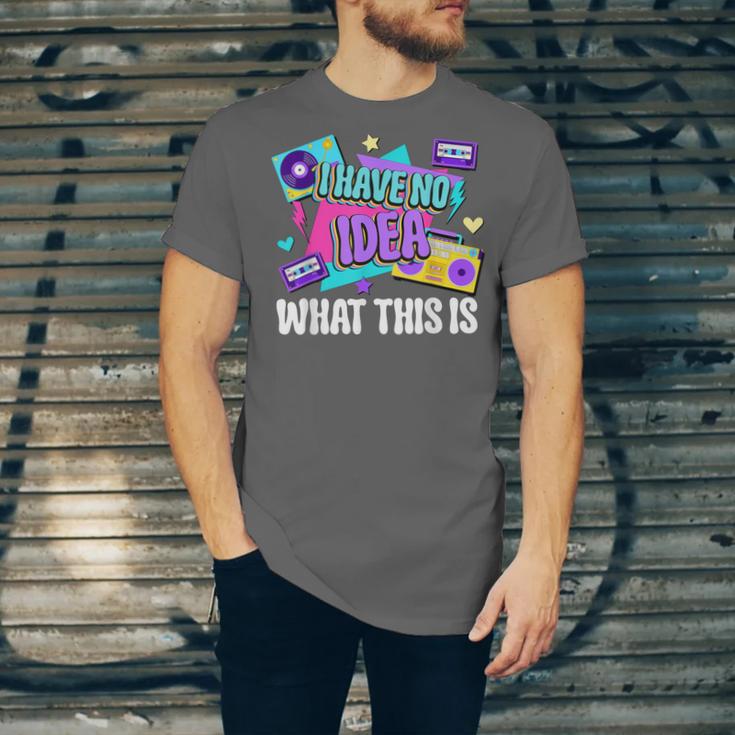 Retro 80s Style 90s Pop Fashion Nostalgia Eighties Music Unisex Jersey T-Shirt