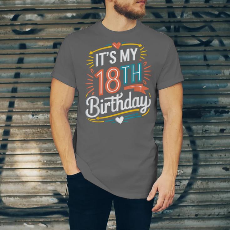Retro It's My 18th Birthday Boho Nostalgia Women Kids Unisex Jersey T-Shirt Retro It's My 18th Birthday Boho Nostalgia Women Kids Unisex Jersey T-Shirt