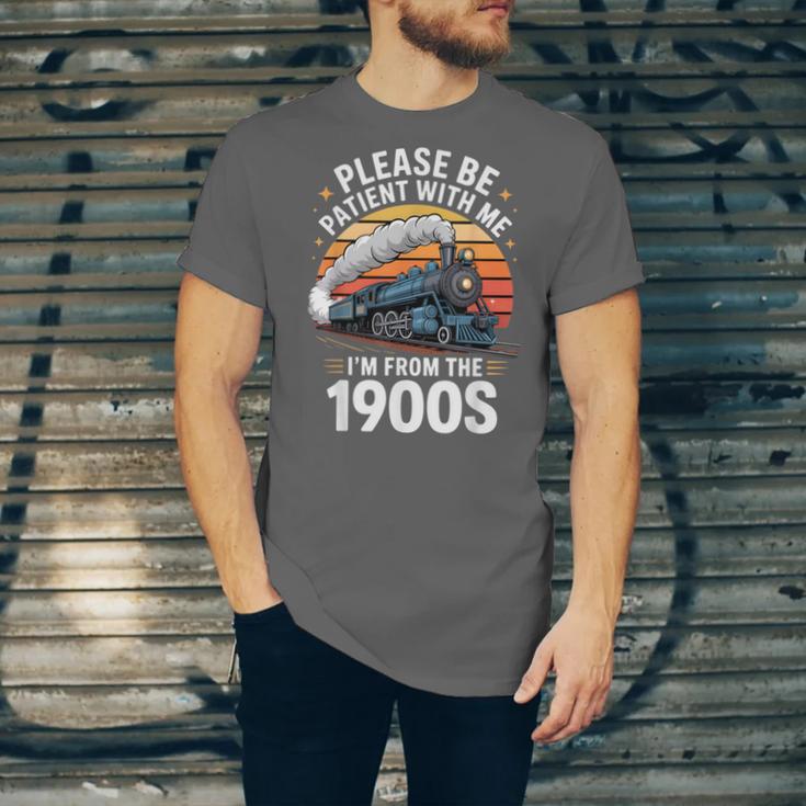 Retro Please Be Patient With Me I'm From The 1900s Train Unisex Jersey T-Shirt Retro Please Be Patient With Me I'm From The 1900s Train Unisex Jersey T-Shirt