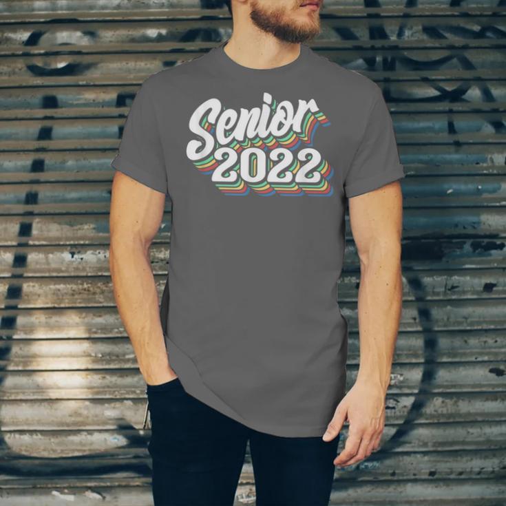 Retro Senior Class Of 2022 Men Women Graduation 90's Grad Unisex Jersey T-Shirt