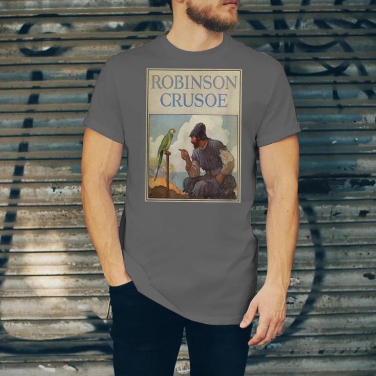 Robinson Crusoe Book Cover 1920 Unisex Jersey T-Shirt