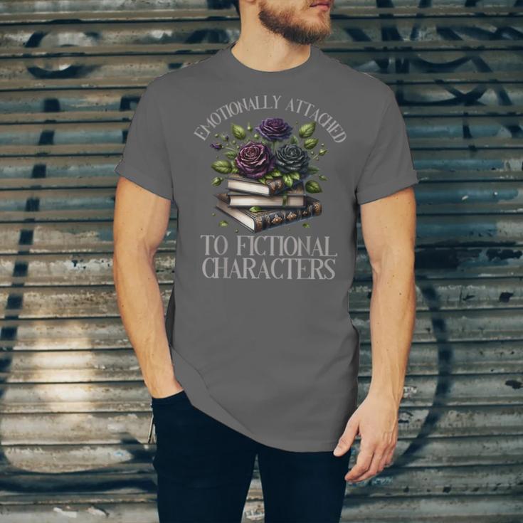 Romance Book Shirt Emotionally Attached Fictional Characters Unisex Jersey T-Shirt