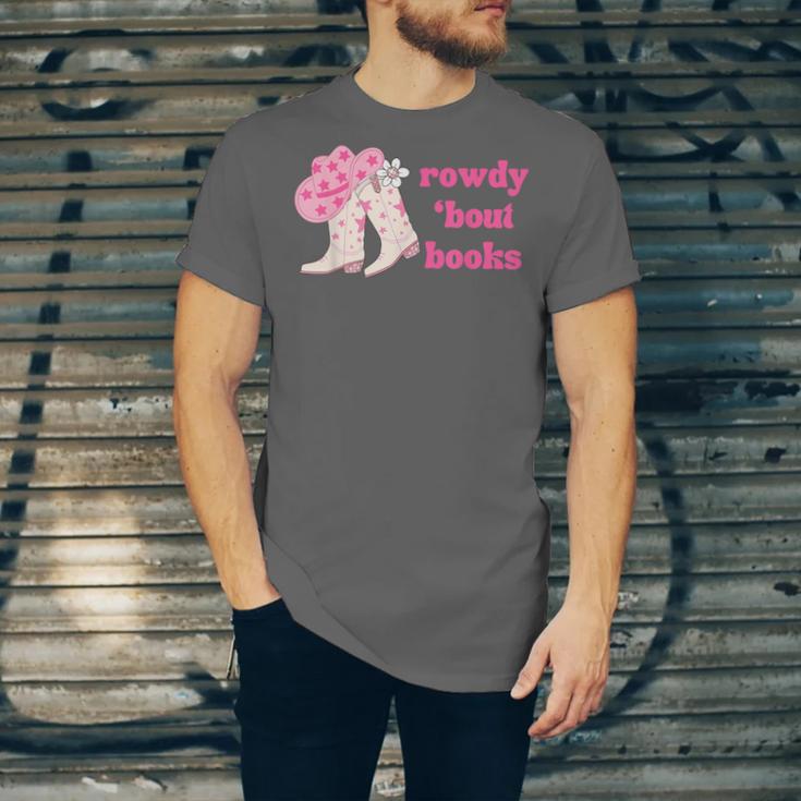 Rowdy 'Bout Books Cowboy Lovers Unisex Jersey T-Shirt
