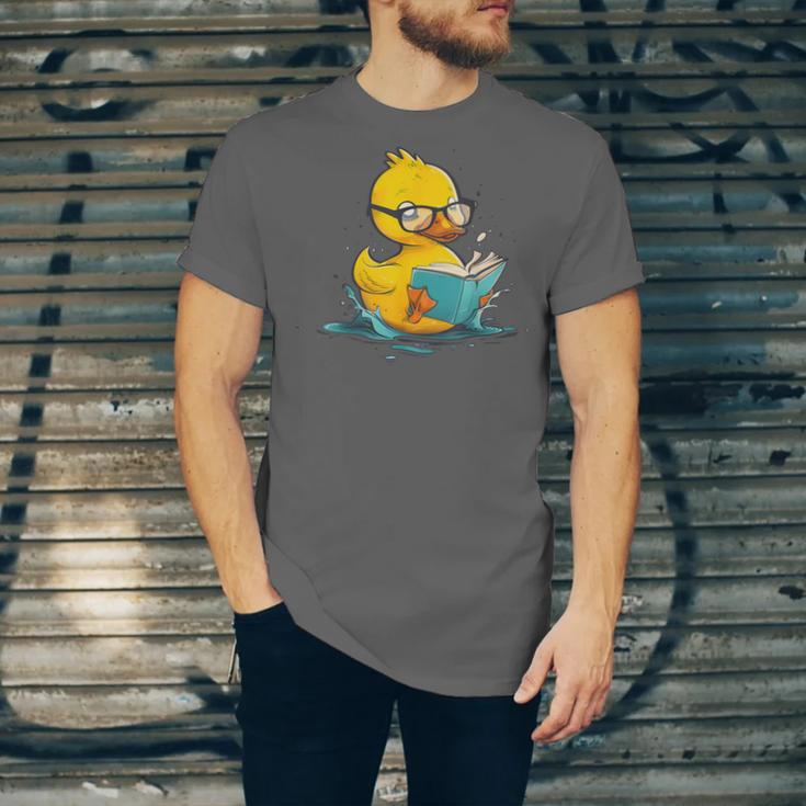 Rubber Duck Reading Book Reader Books Rubber Duckie Unisex Jersey T-Shirt Rubber Duck Reading Book Reader Books Rubber Duckie Unisex Jersey T-Shirt