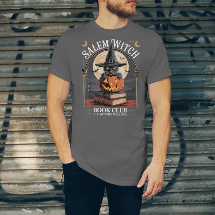 Salem Witch Book Club All Witches Welcome Halloween Reading Unisex Jersey T-Shirt