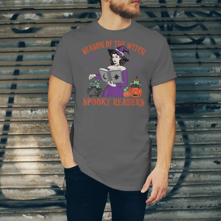 Season Of The Witch Spooky Readers Spell Book Hallowen Unisex Jersey T-Shirt