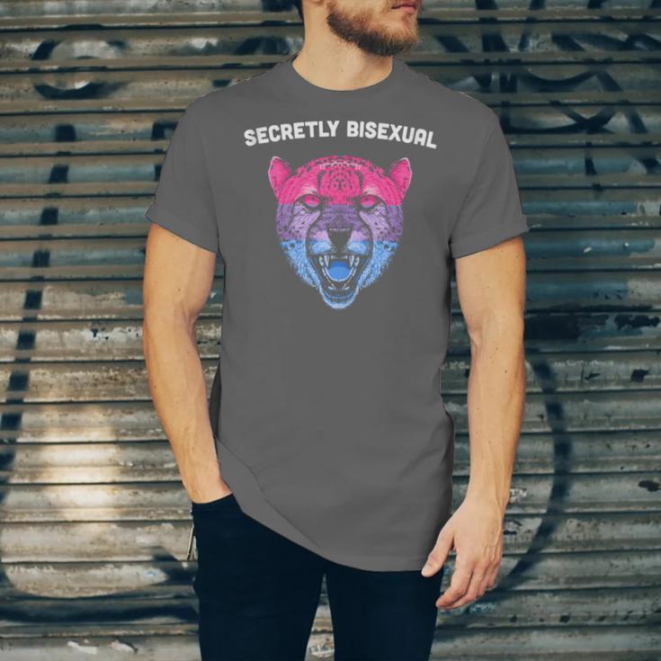 Secretly Bisexual Bi Introvert Bi Pride Antisocial LGBTQ Unisex Jersey T-Shirt
