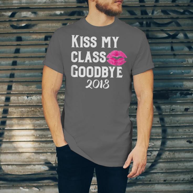 Sen18r Shirt Senior 2018 Graduation Kiss Lips Unisex Jersey T-Shirt