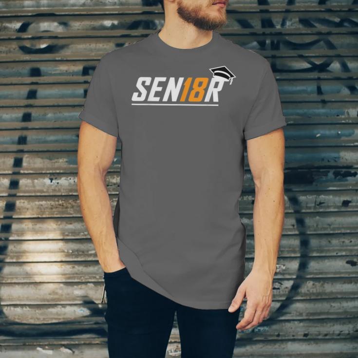 Senior 18 High School Graduation Eighteen Year Old Grad Unisex Jersey T-Shirt