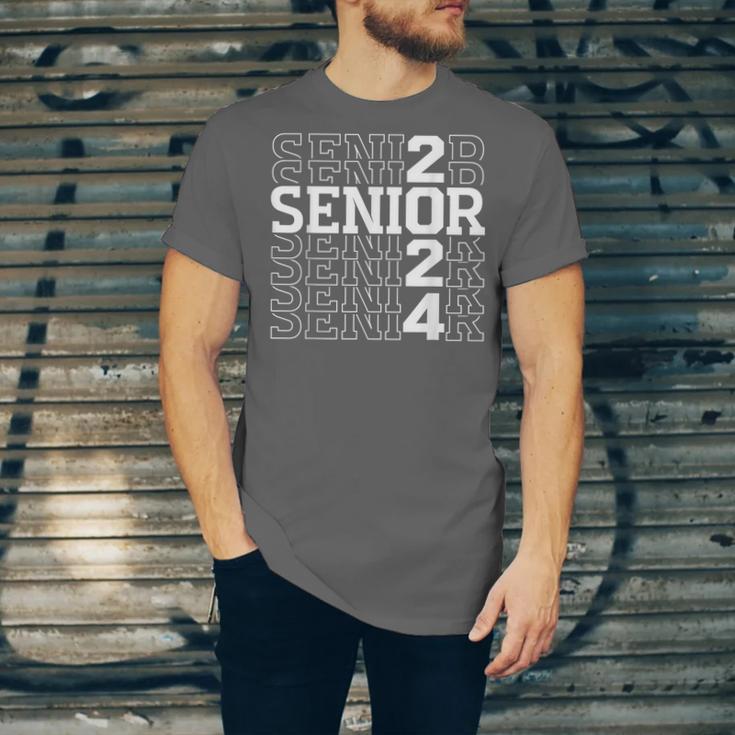 Senior 2024 Graduation Graduate Class Of 2024 Women Boy Girl Unisex Jersey T-Shirt