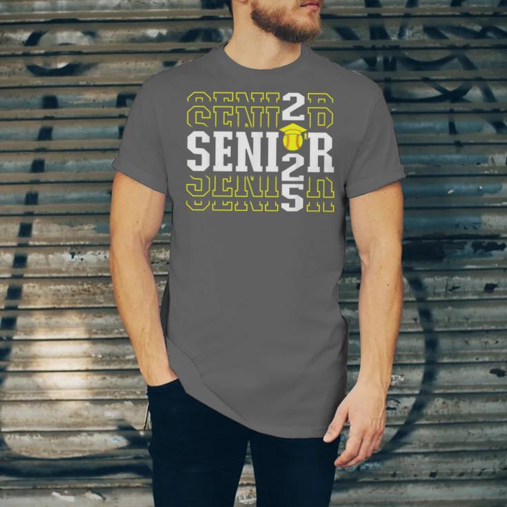 Senior 2025 Softball Class Of 2025 Graduation Unisex Jersey T-Shirt