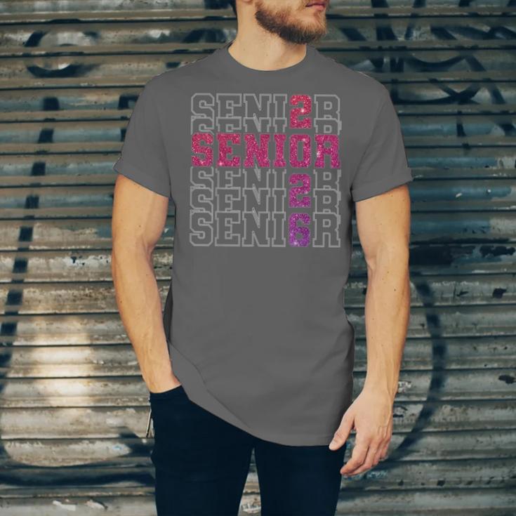 Senior 2026 Class Of 2026 Graduation 2026 Pink Girl Women Unisex Jersey T-Shirt