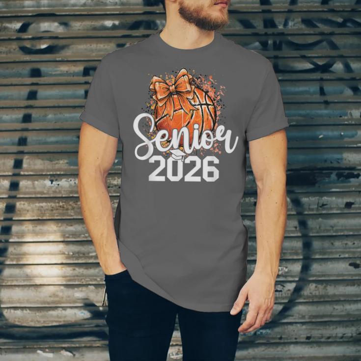 Senior Basketball Class Of 2026 Coquette Graduation Day Unisex Jersey T-Shirt