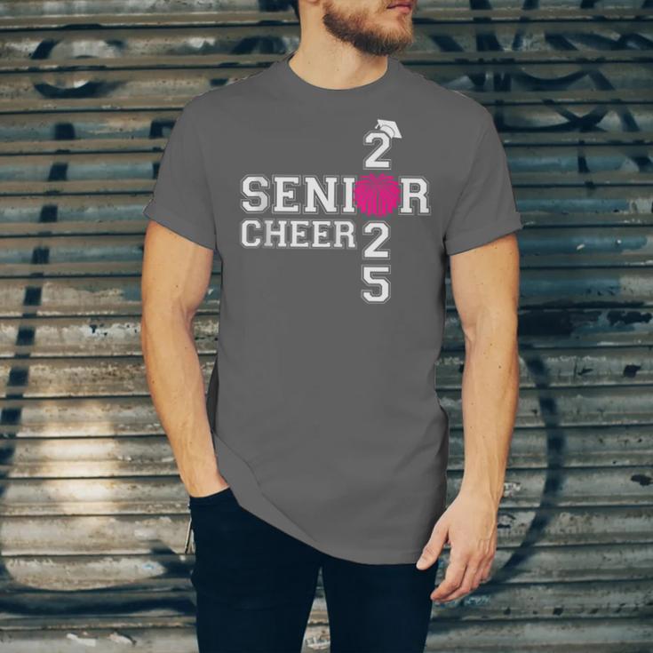 Senior Cheerleader Cheer Class Of 2025 Graduation Graduate Unisex Jersey T-Shirt