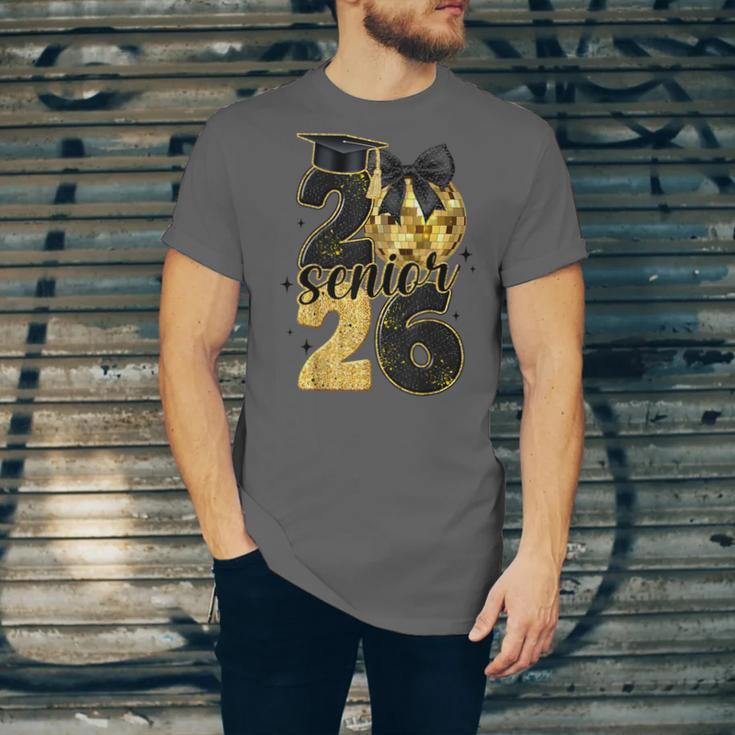 Senior Class Of 2026 Senior Girl Graduation Cap Coquette Bow Unisex Jersey T-Shirt