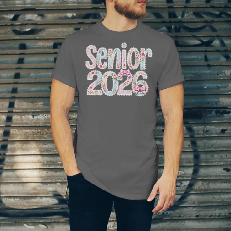 Senior Class Of 2026 Graduation 2026 Coquette Pink Bow Cute Unisex Jersey T-Shirt