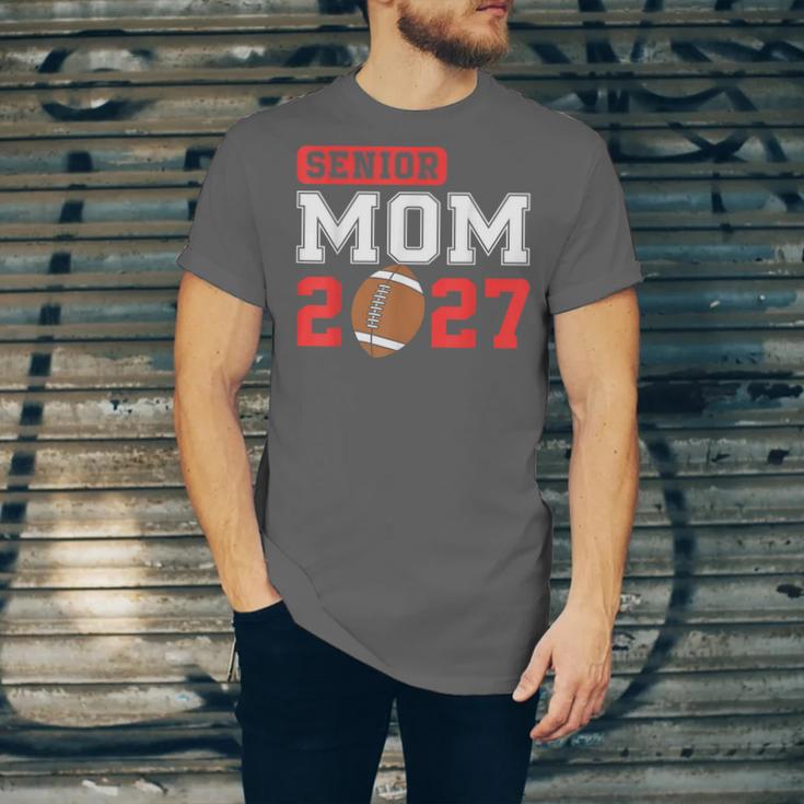 Senior Football Mom 2027 Team Class Of 2027 Graduation Mom Unisex Jersey T-Shirt