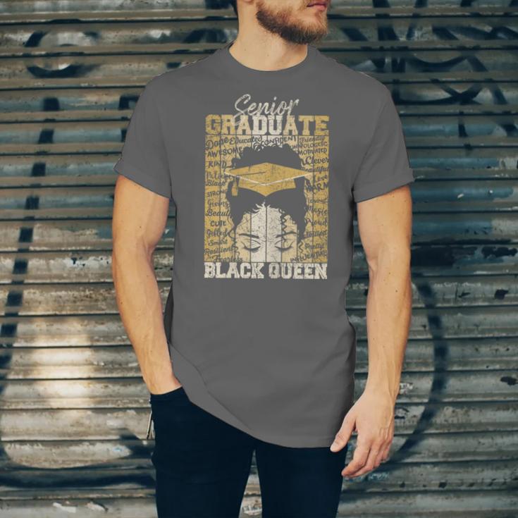 Senior Graduate 2024 Queen Graduation Educated Melanin Unisex Jersey T-Shirt