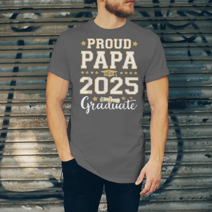 Senior Graduation Proud Papa 2025 Graduate Class Matching Unisex Jersey T-Shirt