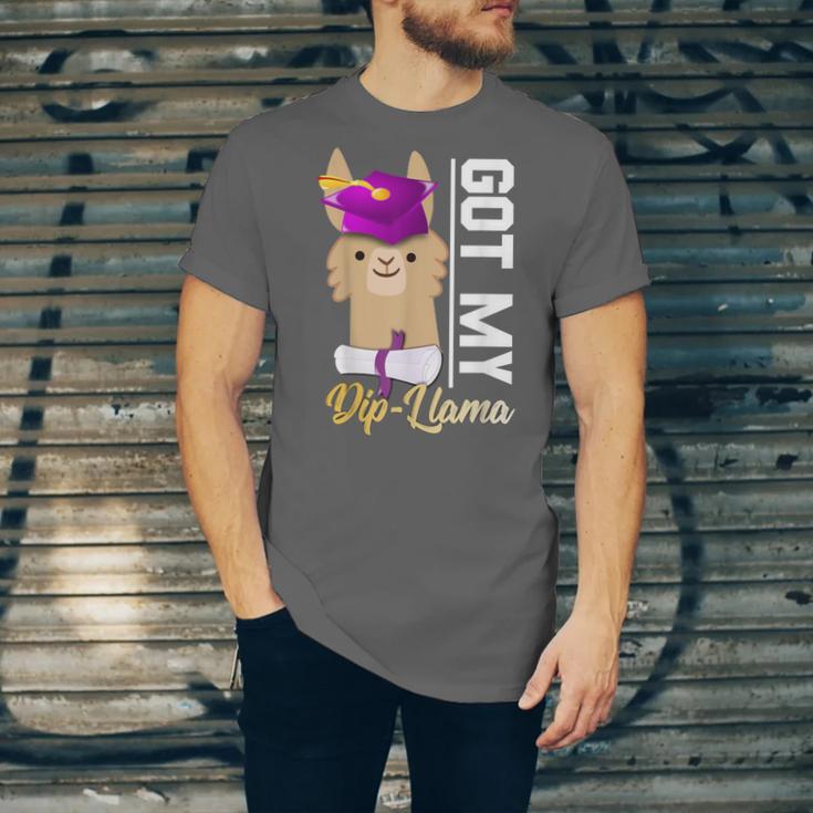 Senior Graduation TShirt 2019 Got My Diploma Llama Pun Shirt Unisex Jersey T-Shirt