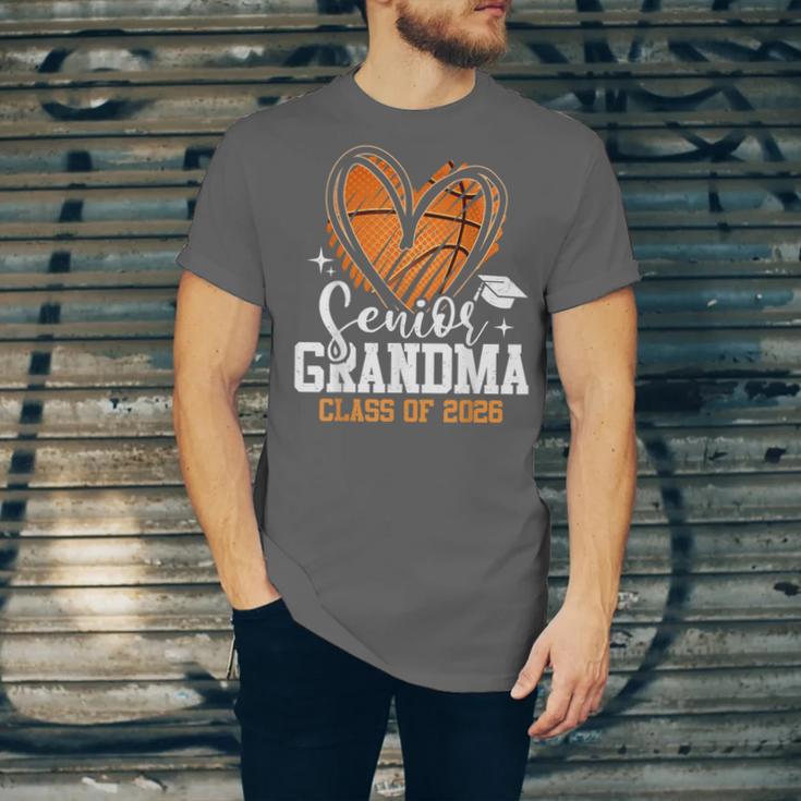 Senior Grandma Class Of 2026 Basketball Graduation Heart Unisex Jersey T-Shirt
