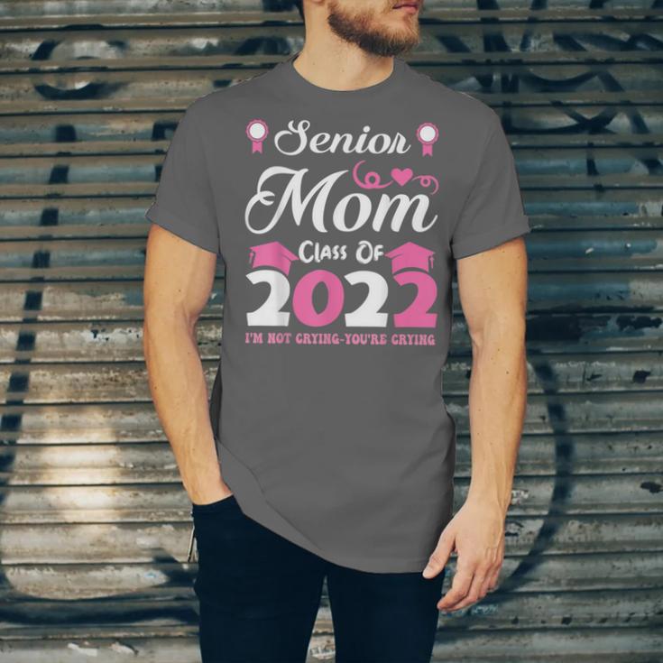 Senior Mom Of A Class Of 2022 Heart School Graduation Unisex Jersey T-Shirt
