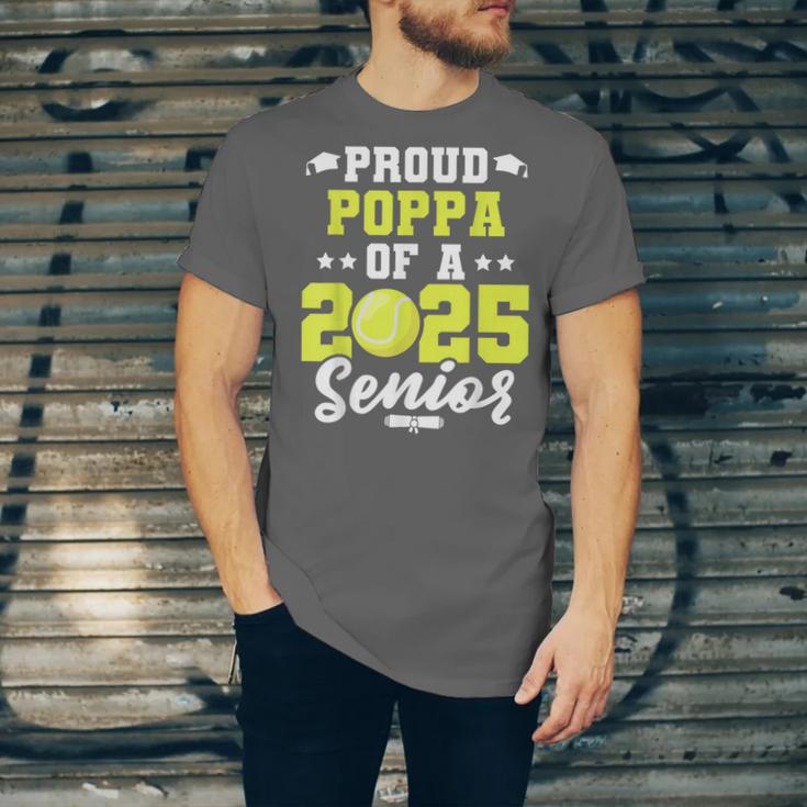 Senior Poppa 2025 Tennis Class Of 2025 Graduation Unisex Jersey T-Shirt