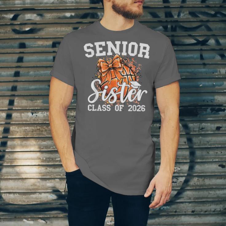 Senior Sister Class Of 2026 Coquette Basketball Graduation Unisex Jersey T-Shirt