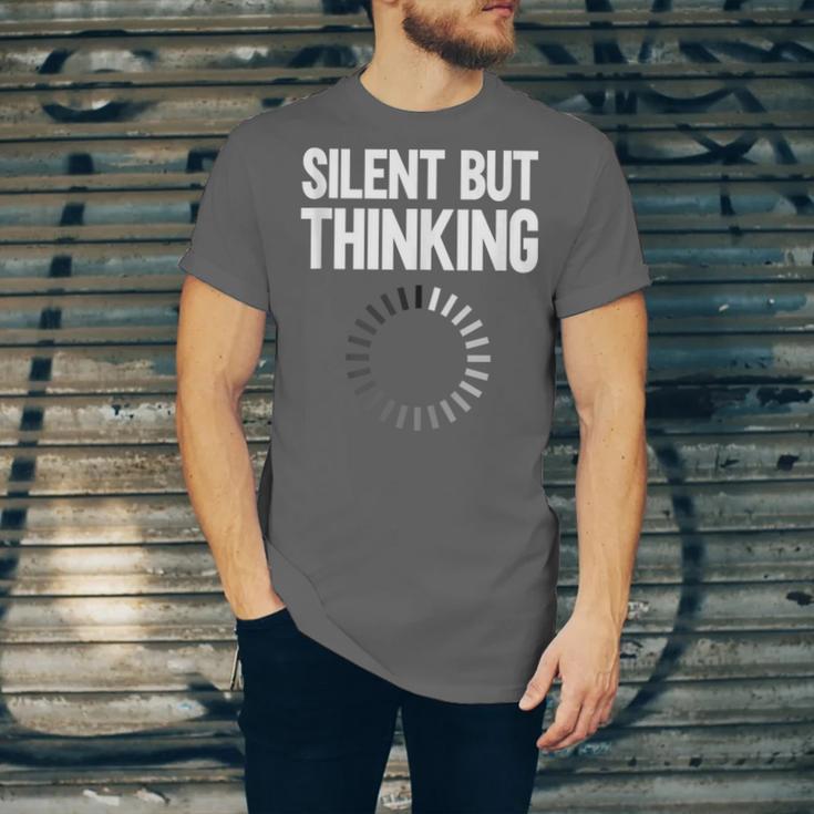 Silent But Thinking Introvert Unisex Jersey T-Shirt Silent But Thinking Introvert Unisex Jersey T-Shirt