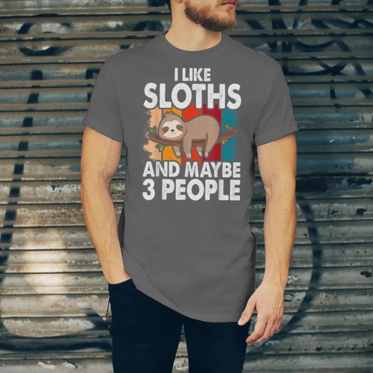 Sloth For Sloth Lover Men Women Kids Introvert Unisex Jersey T-Shirt Sloth For Sloth Lover Men Women Kids Introvert Unisex Jersey T-Shirt