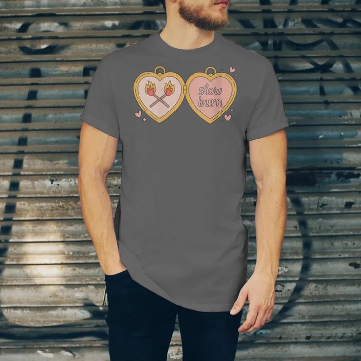 Slow Burn Romance Book Lover Tee Unisex Jersey T-Shirt